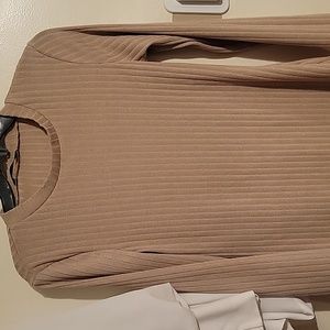 Shein beige dress Small